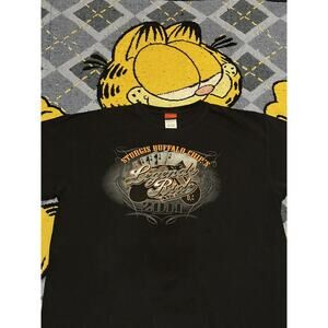 Vintage Y2K Faded Sturgis Playing Cards Biker Tee